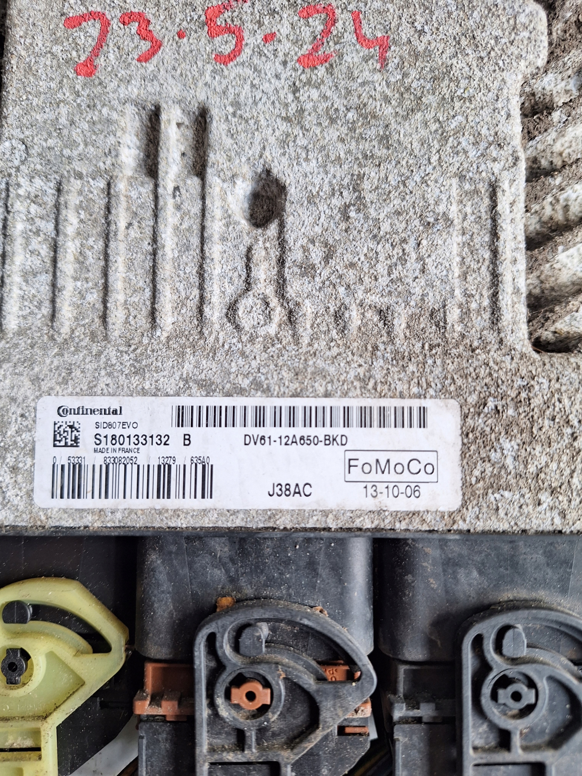 computer control unit of the engine DV61-12A650-BKD CONTINENTAL J38AC