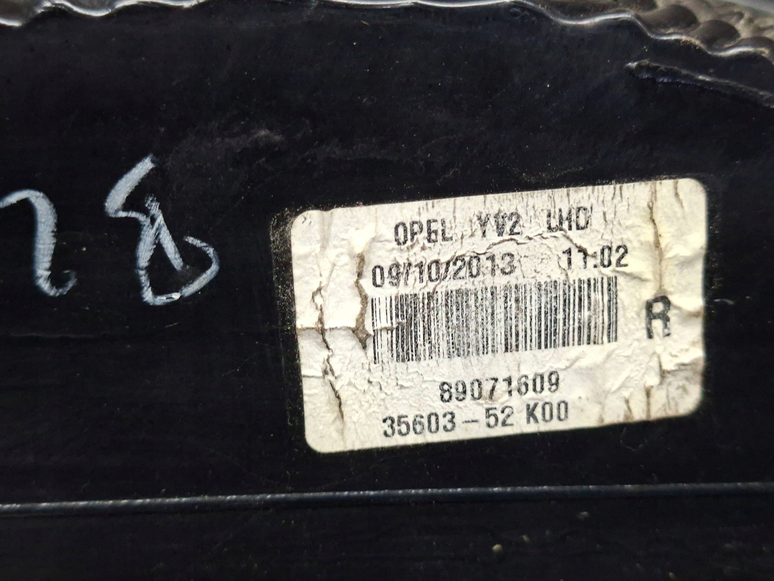 light right rear part 89071609 OPEL AGILA B 2008