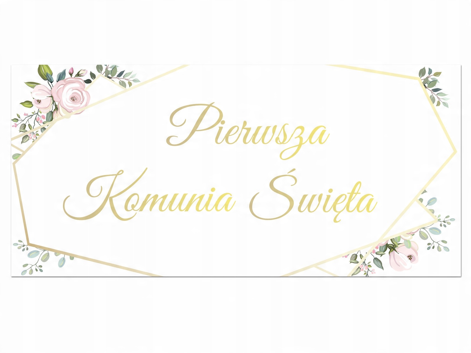 

Duży plakat komunijny 70x33cm I Komunia Święta