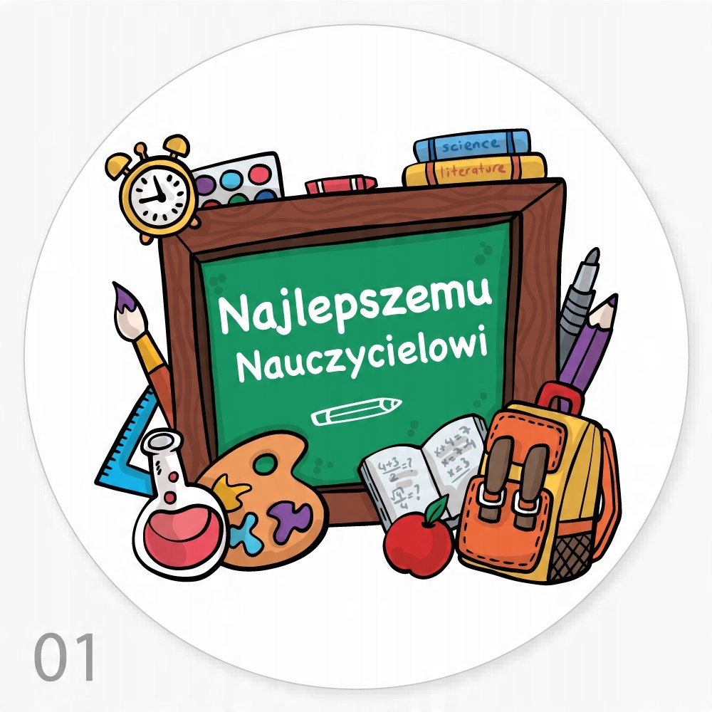 

Naklejki Dzień Nauczyciela Koniec Roku Szkoła 24