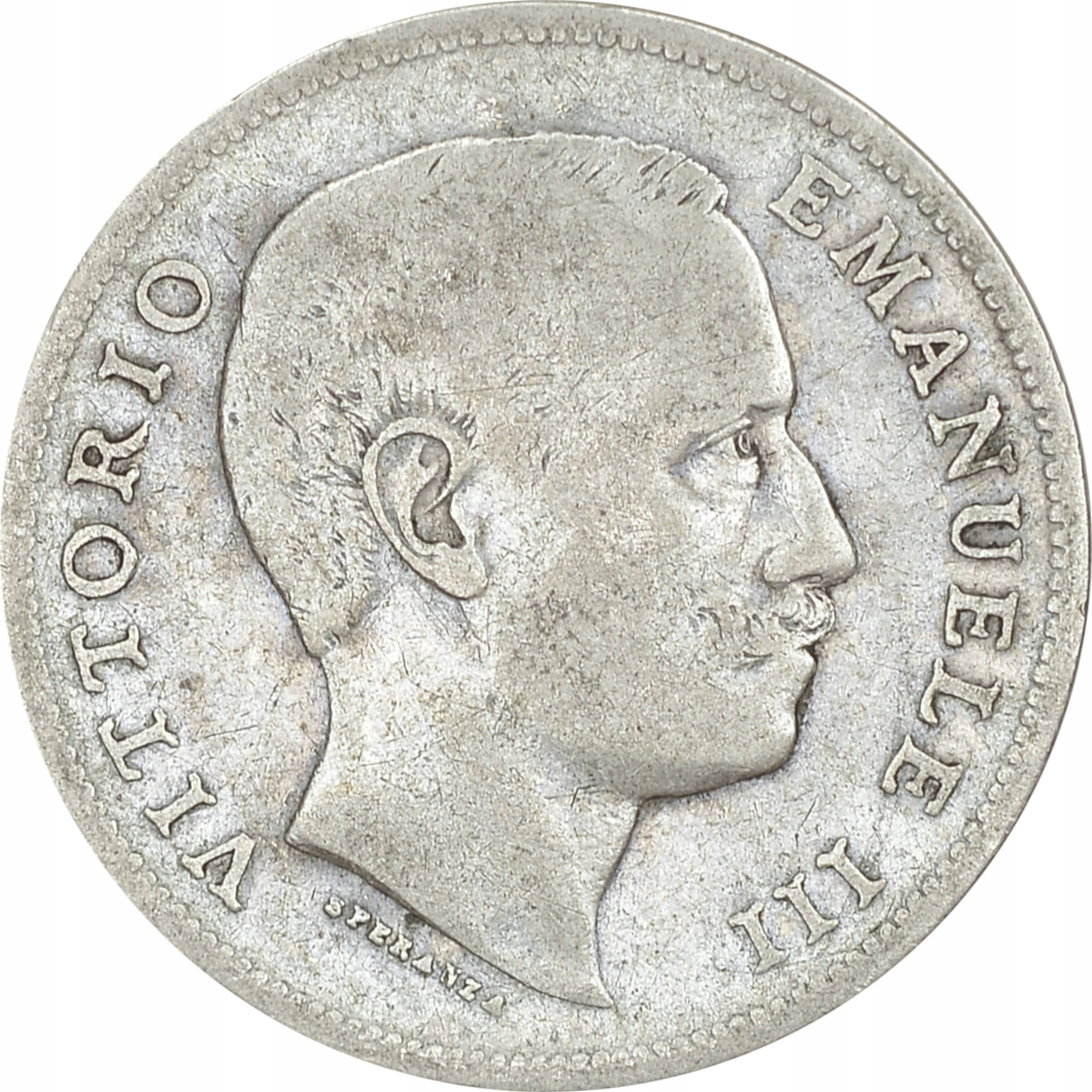 12.WŁOCHY, VITT.EMANUEL III, 1 LIRA 1902