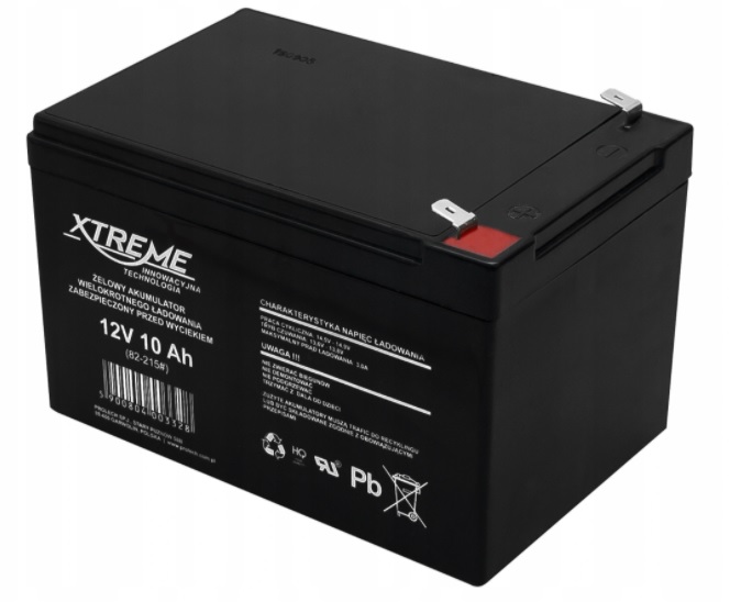 Akumulator Żelowy 12v 10ah zabawki Auto Ups Rower