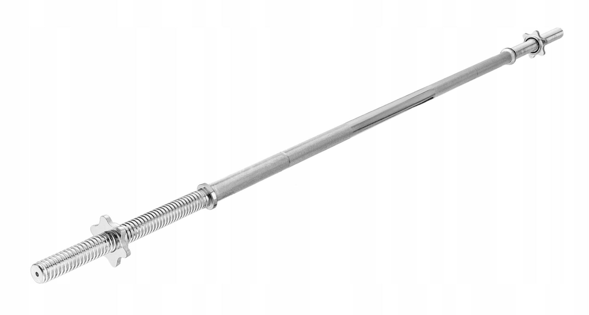 Gryf Prosty Sztanga 180 cm 28 mm Gwintowany Stalowy Zaciski