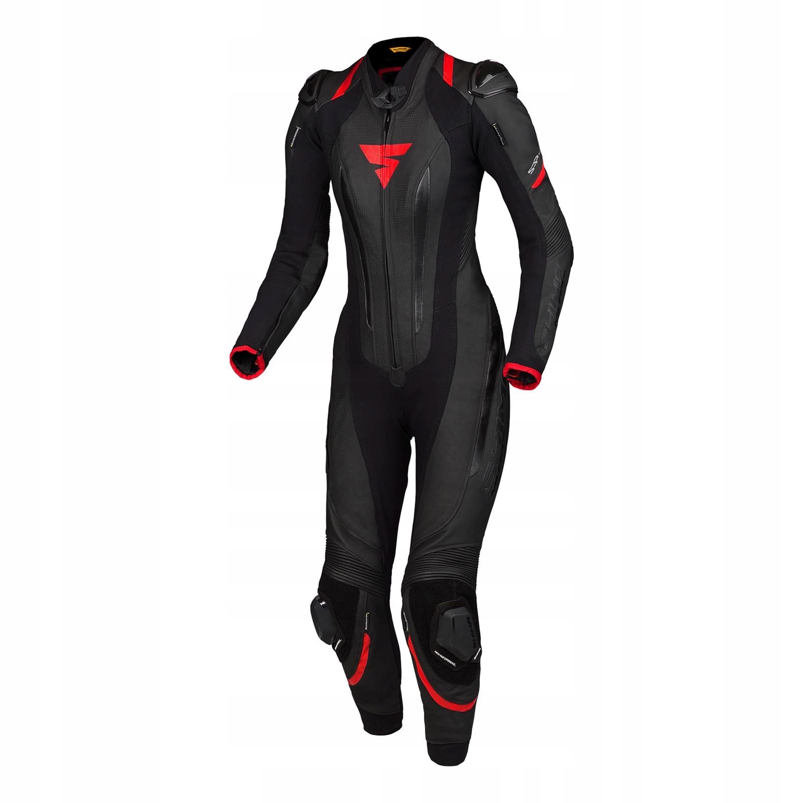 Dámsky kožený 1-pc overal Shima Miura Black/Red 42
