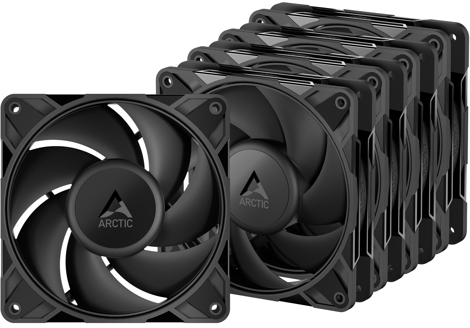 Wentylator Arctic P12 Pro Pwm Pst 0dB Black 120mm, zestaw 5szt ACFAN00307A
