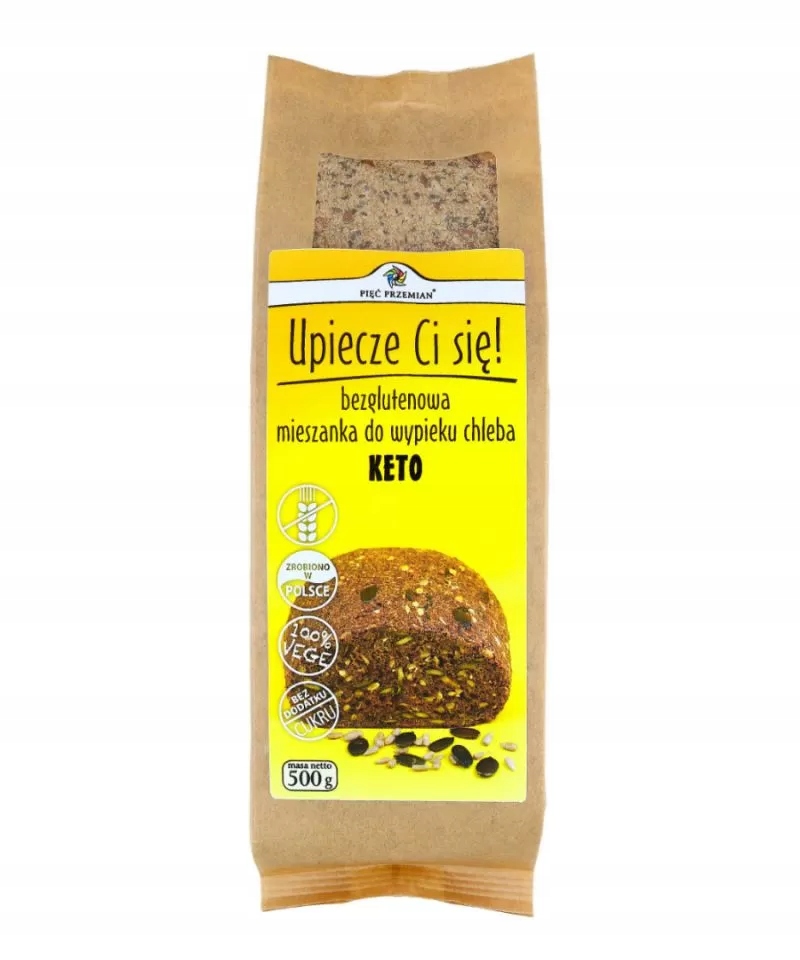 Levně 3X Směs na pečení chleba Keto 500 g Pięć Przemian