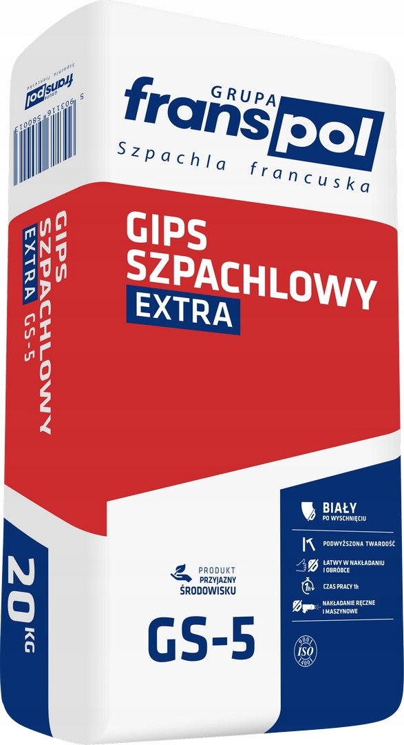 

Franspol GS-5 Gips Szpachlowy Extra 20kg