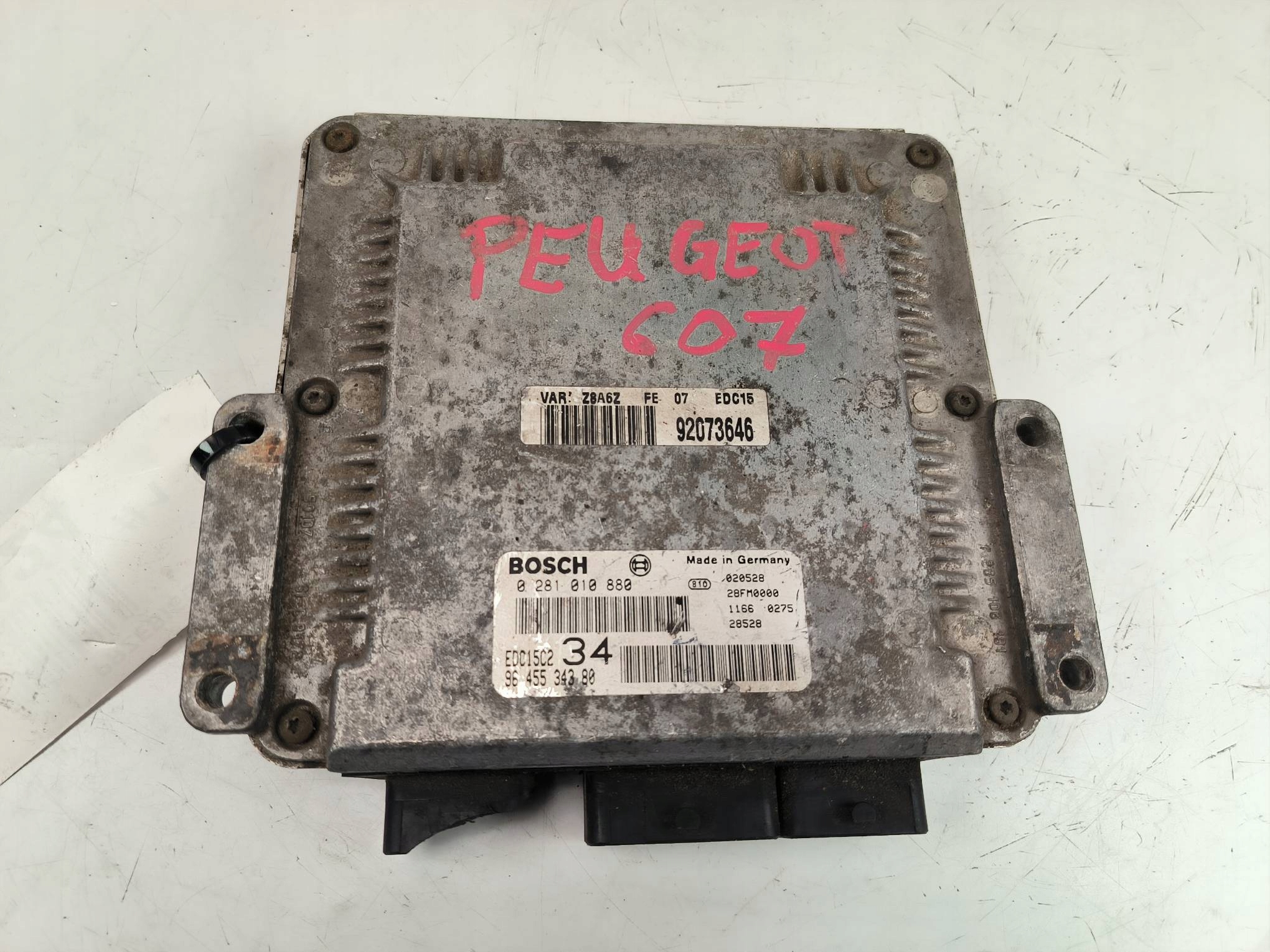 computer 9645534380 2.2 HDI PEUGEOT 607