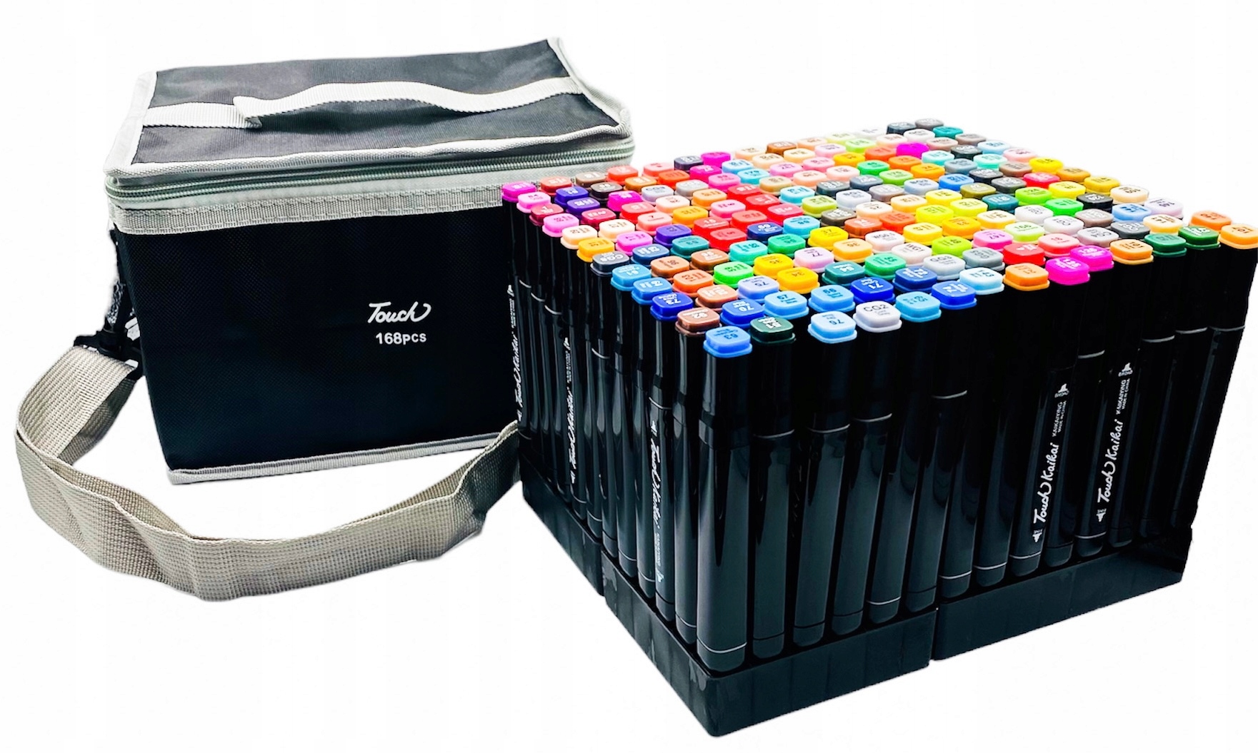 MARKERY ALKOHOLOWE FLAMASTRY ZESTAW 168 TORBA PRO