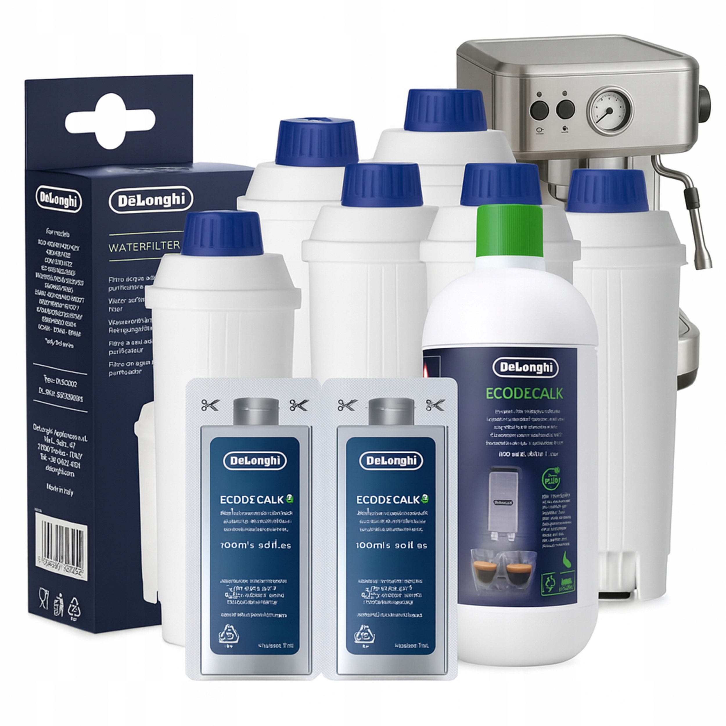 Sada pro De Longhi Filtr na vodu Odvápňovač vody Odvápňovač 6 Ks
