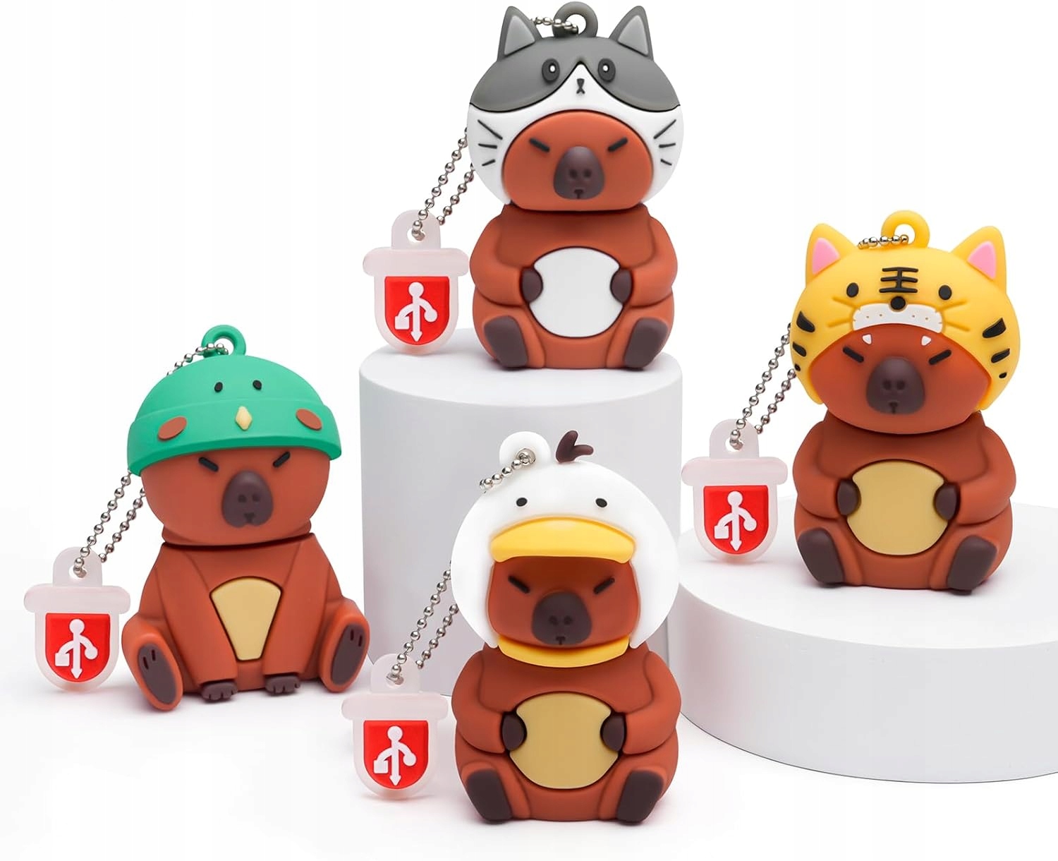 Usb Flash Disk 32GB Balení 4 Kusů Kapybara Rozkošné Vzory