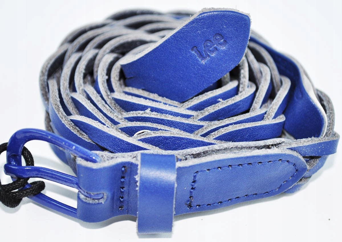 

Lee pasek skórzany navy Braided Belt _ 80
