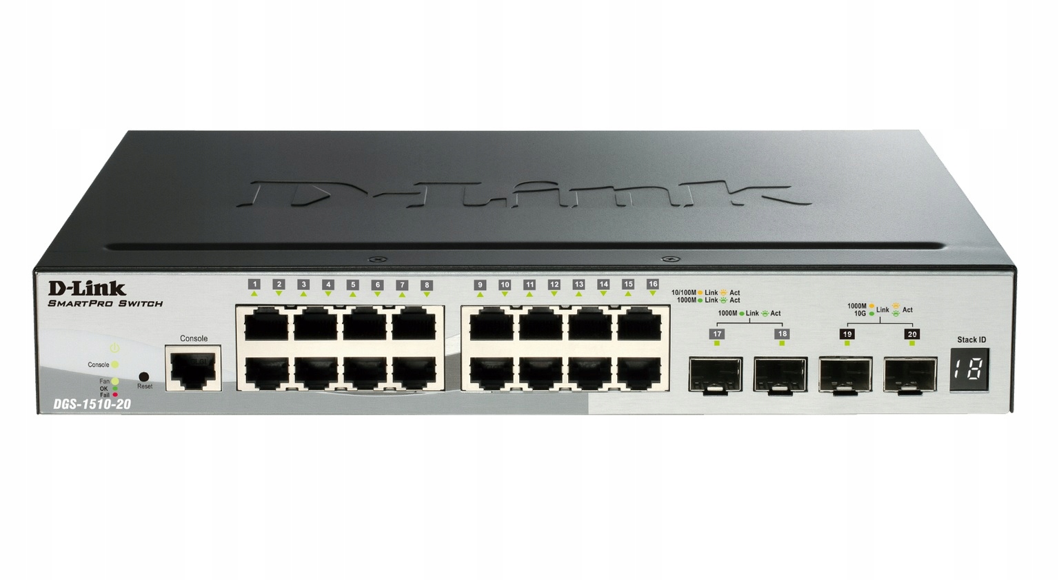 D-link DGS-1510-20 16xGbit 2xSFP 2xSFP+