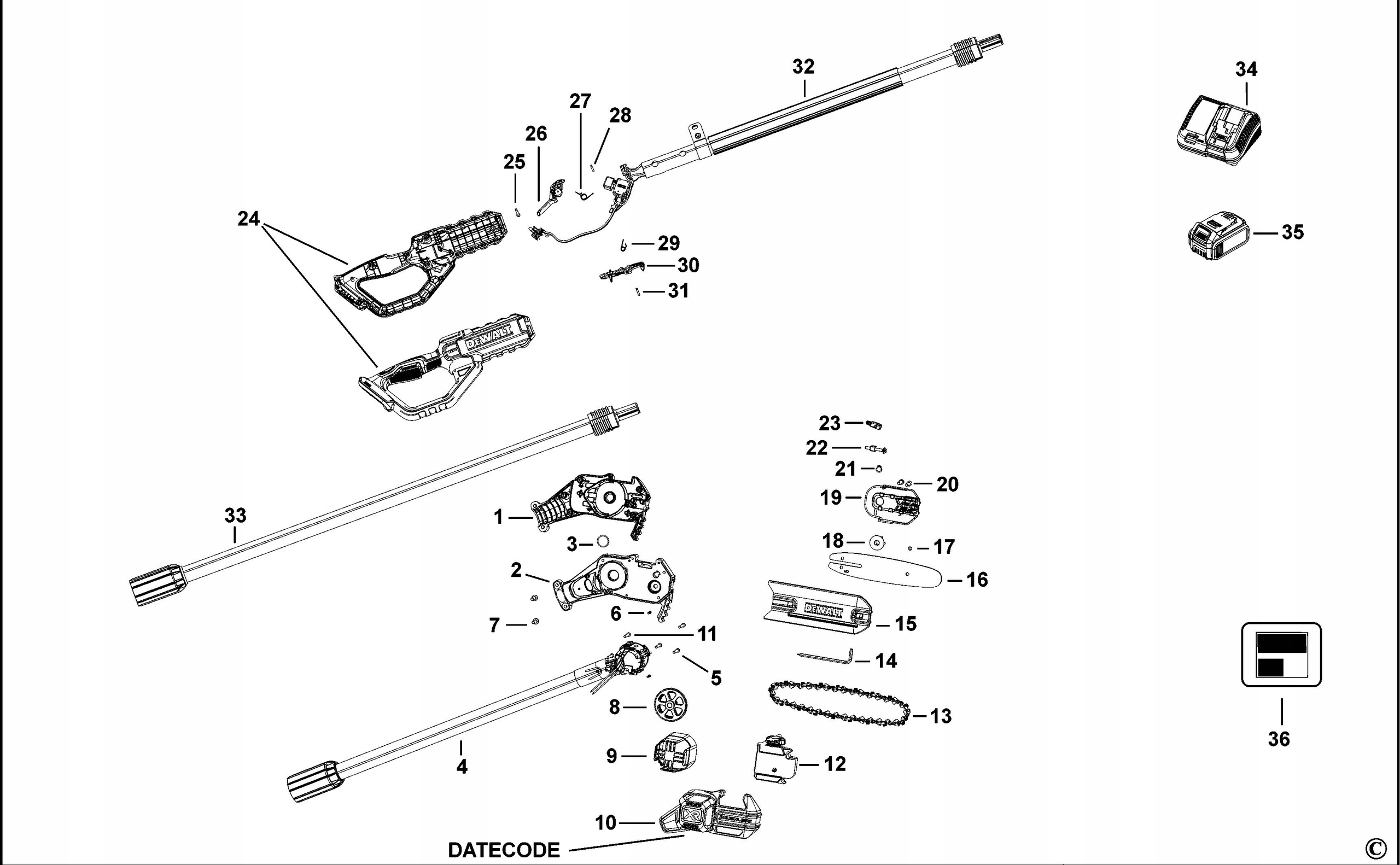 DEWALT N735015 PROWADNICA DO DCMPS567 Rodzaj prowadnica
