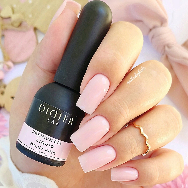 Didier Lab PŁYNNY ŻEL DO PAZNOKCI 10ml WYBÓR Kolor dominujący róże i fiolety