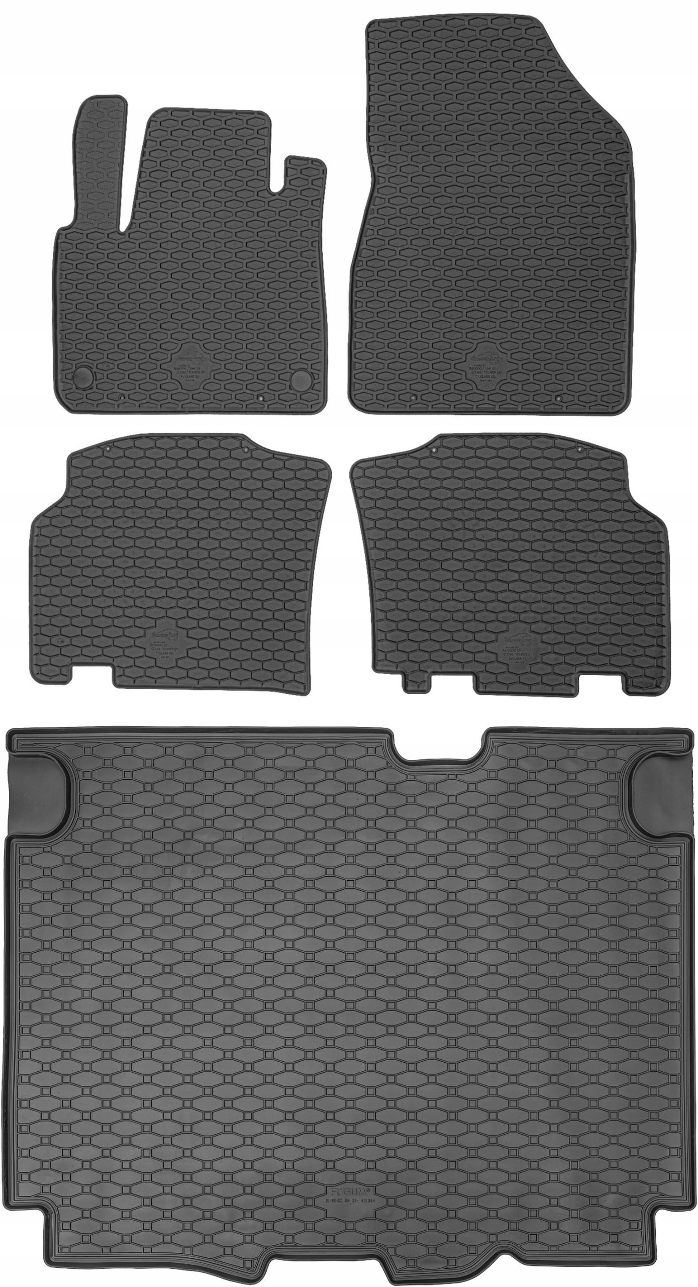 Mercedes Citan II W420 Tourer 2022- Sada Koberce batožinový priestor