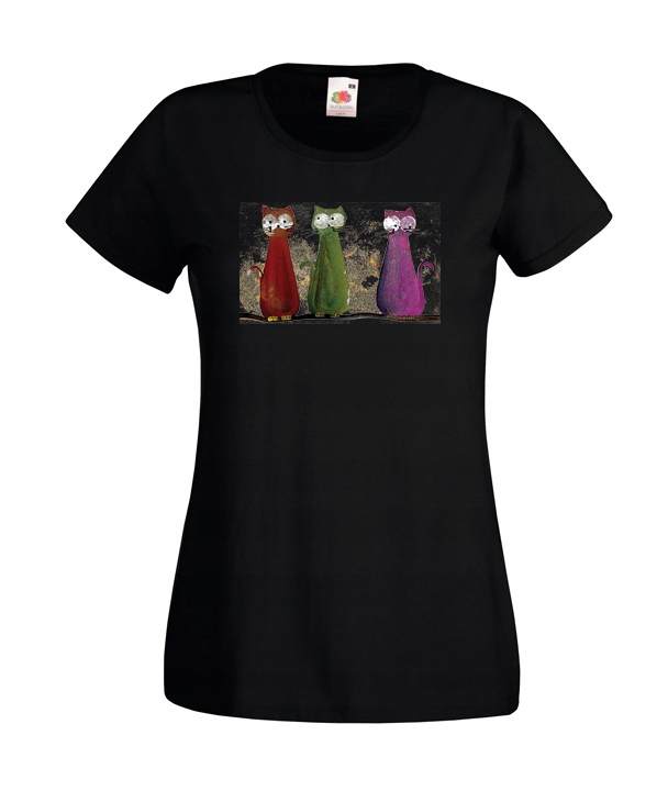 

XL Koszulka Damska Koty Soft Kitty Śmieszne Wzory