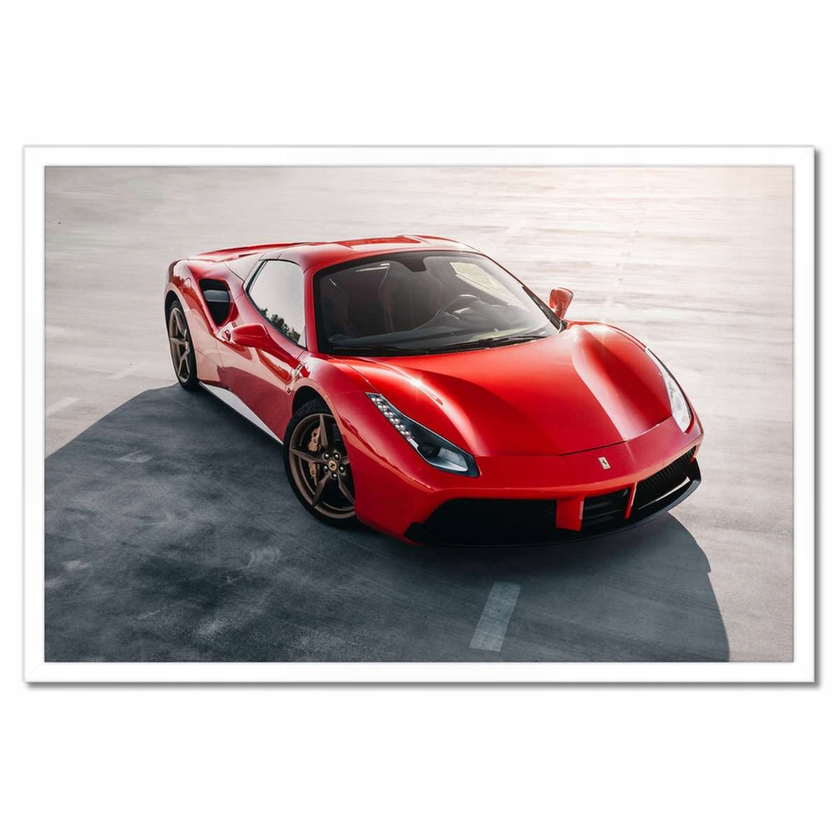 Plakáty v rámu 60x40 Červené Ferrari Střela