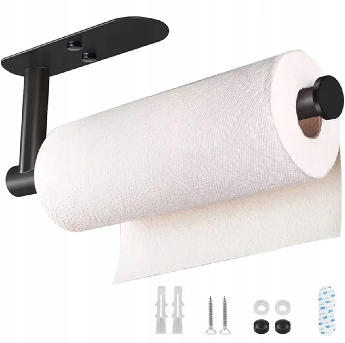 UCHWYT WIESZAK NA RĘCZNIK PAPIEROWY KUCHENNY LOFT TAŚMA DWUSTRONNA WKRĘTY