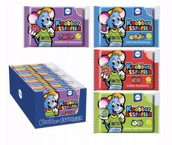 Knabber Esspapier 25Gx12SZT Jadalny Opłatek Kolorowy Oddzielnie Pakowany