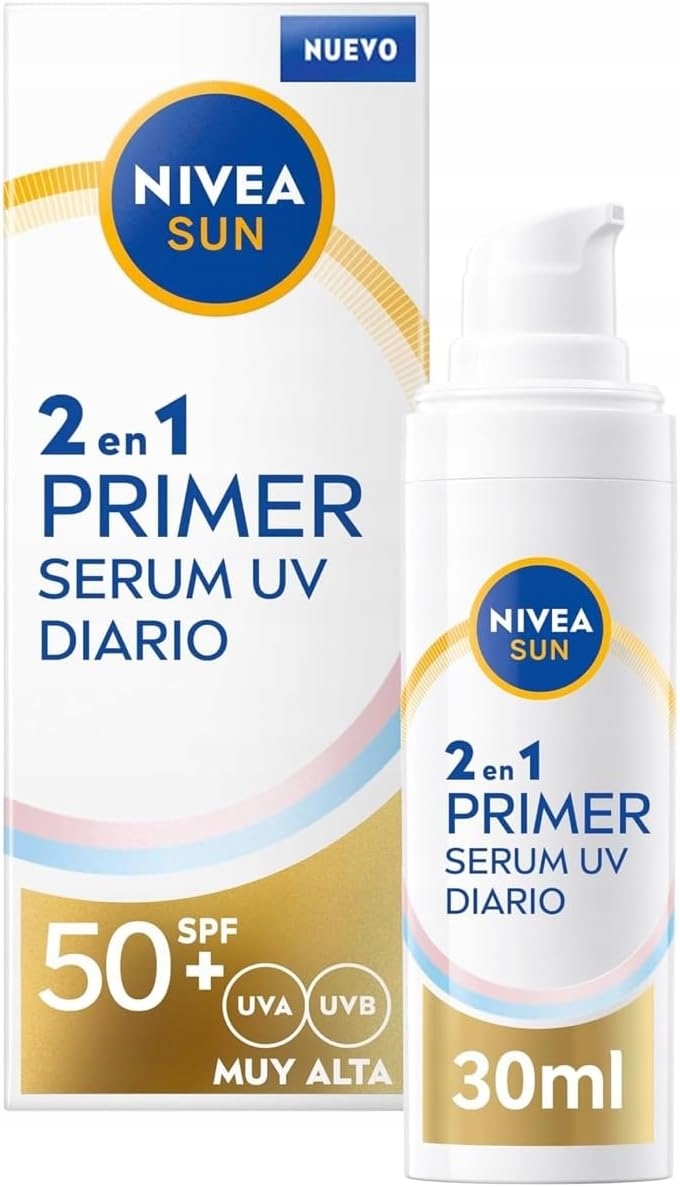 Nivea Sun Primer Uv sérum Spf 50+ 30 ml Kyselina hyaluronová Likokalkon A