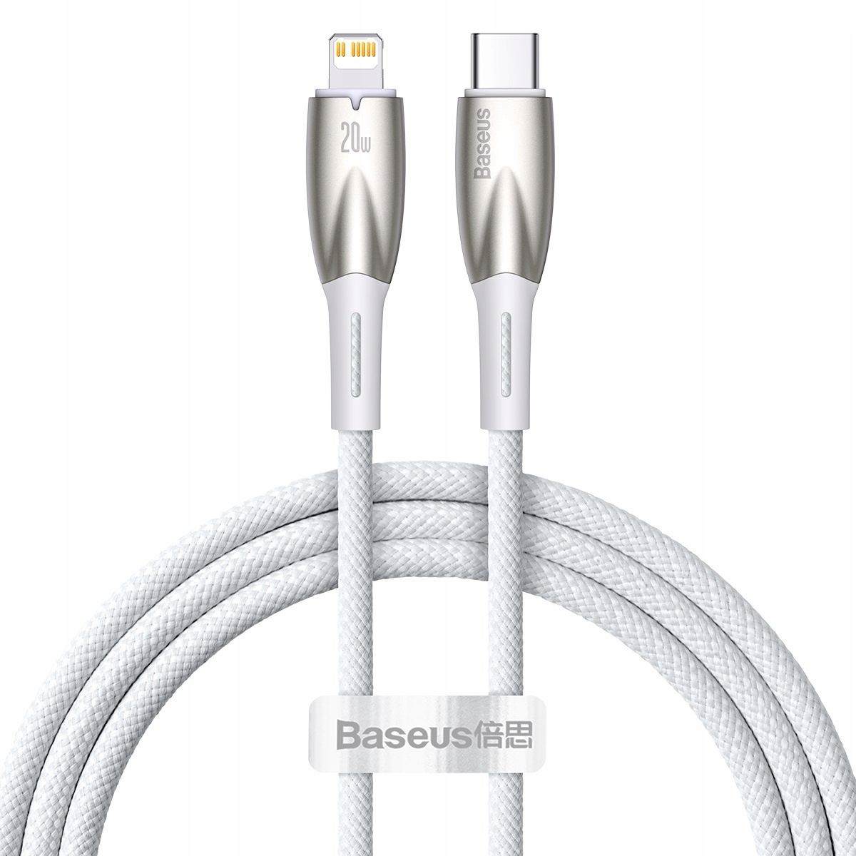 Kabel Baseus CADH000002 Lightning Usb-c Pd 20W 480Mb/s 1m biały
