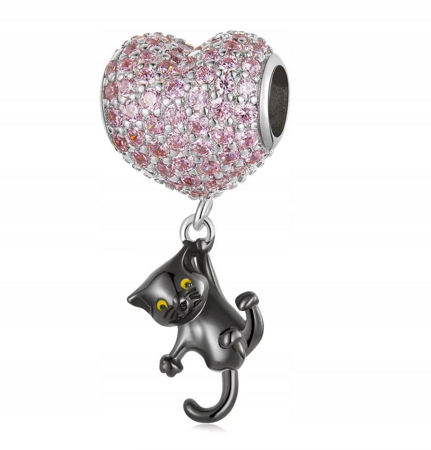 

Charms Kot Zawieszka Charms Srerce Srebro 925