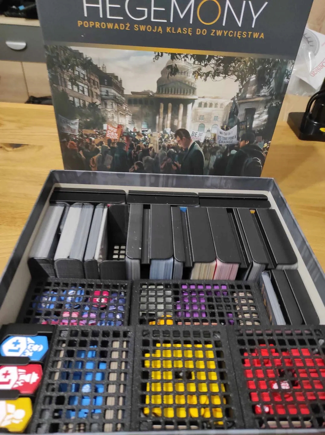 Insert 3D do gry planszowej HEGEMONY BOARD GAME + 2 DODATKI