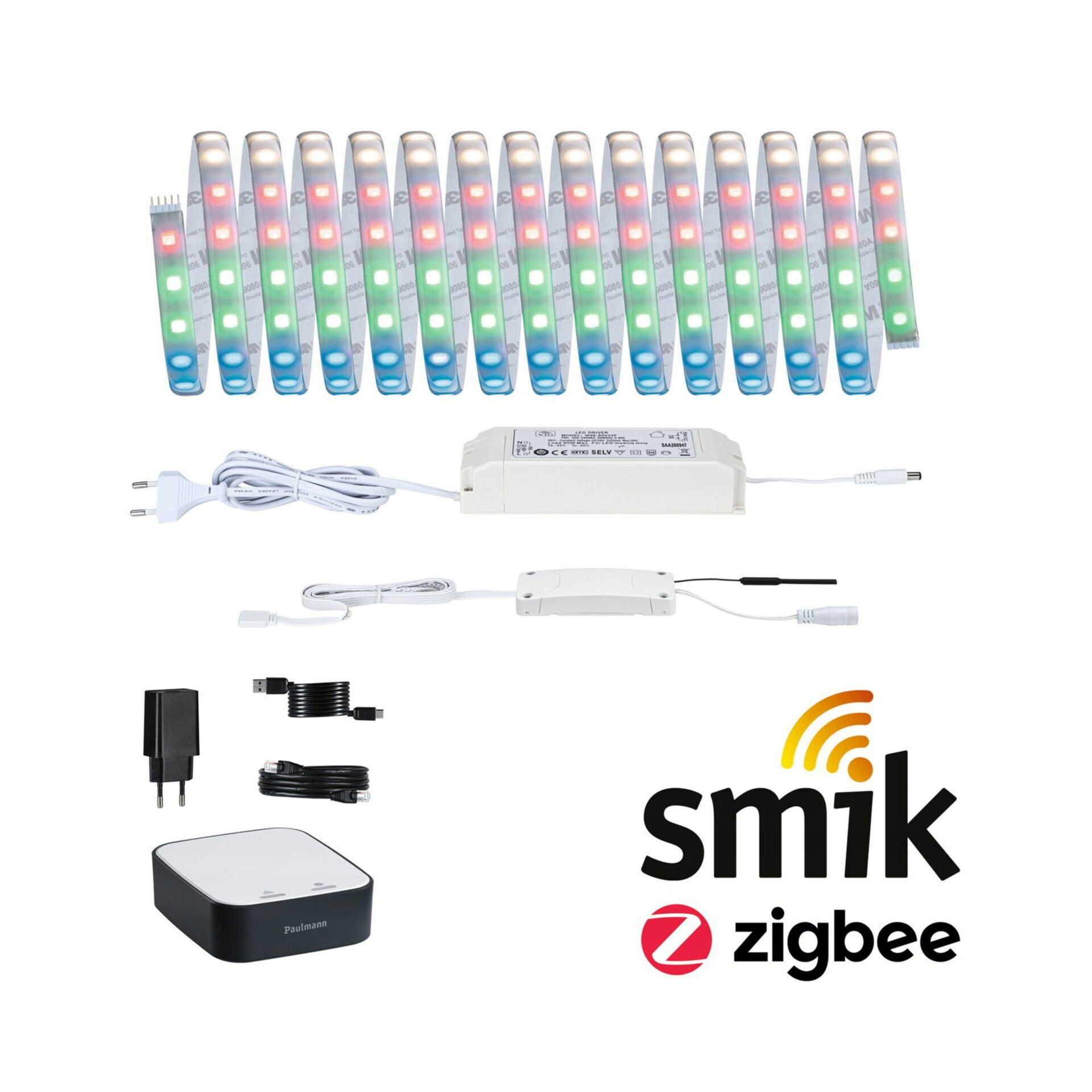 Paulmann MaxLED 500 Štartovacia sada Smart Home Zigbee Rgbw s Gateway 33W