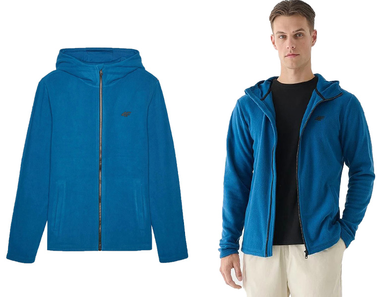 Pánská rozepínací mikina Polar 4F M290 teplá mikina s kapucí S