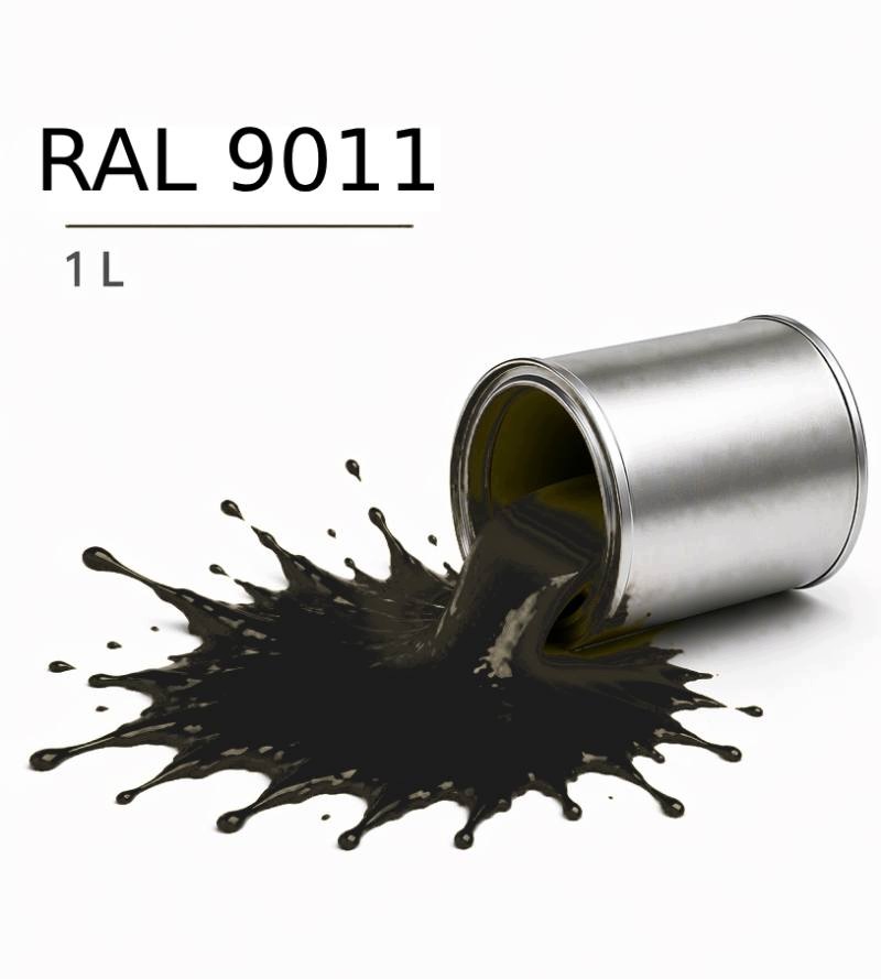 Ral 9011 Barva 1K 1L Povrchový Lak Vysoký Lesk