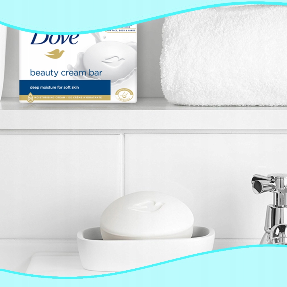 4 x Mydło DOVE w kostce kremowe 3w1 Beauty Cream Bar 90g Stan opakowania oryginalne