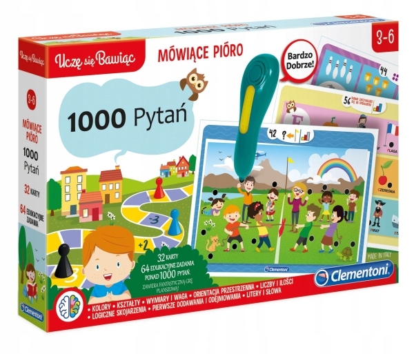 

Clementoni, Mówiące Pióro: 1000 pytań (50653)