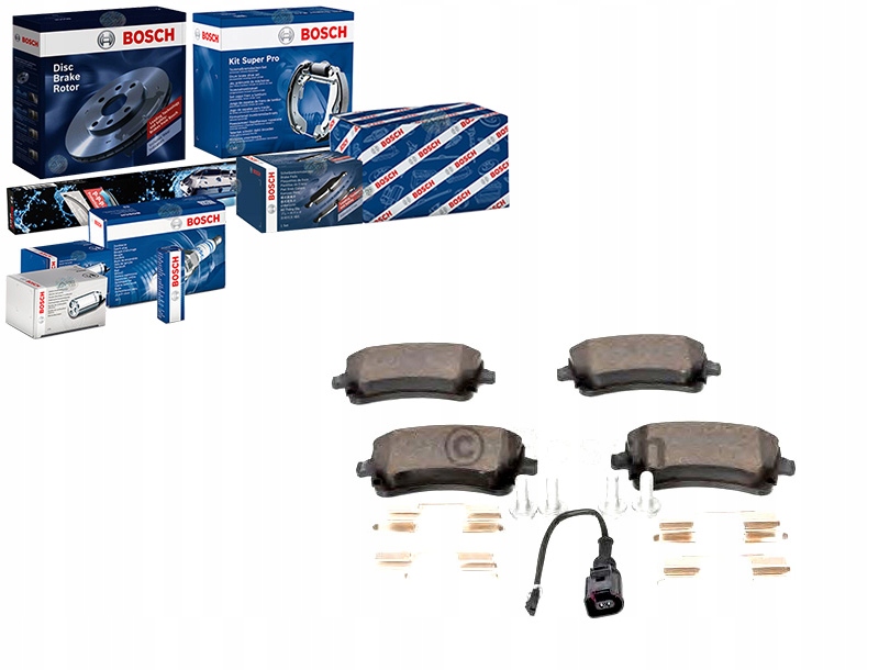 Brzdové Destičky Vw Zadní T5 03- S Senzorem Bosch Asistent Kolize #34