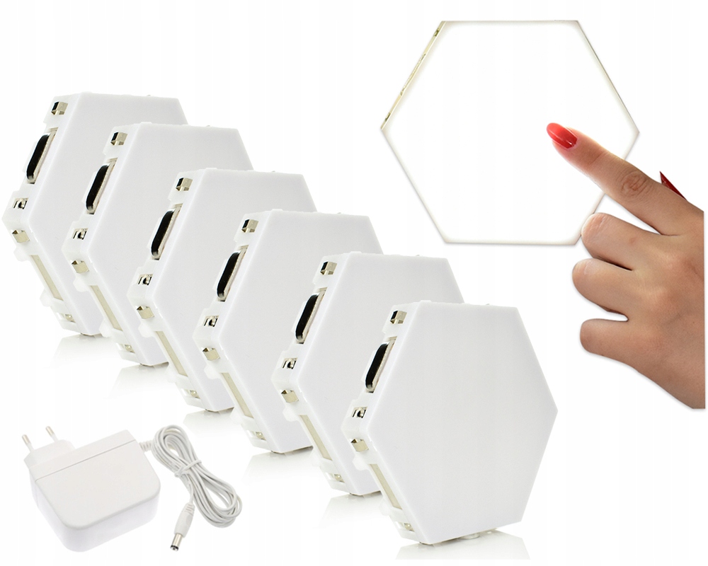 

Lampka dotykowa Led naścienna 6 Sztuk+zasilacz