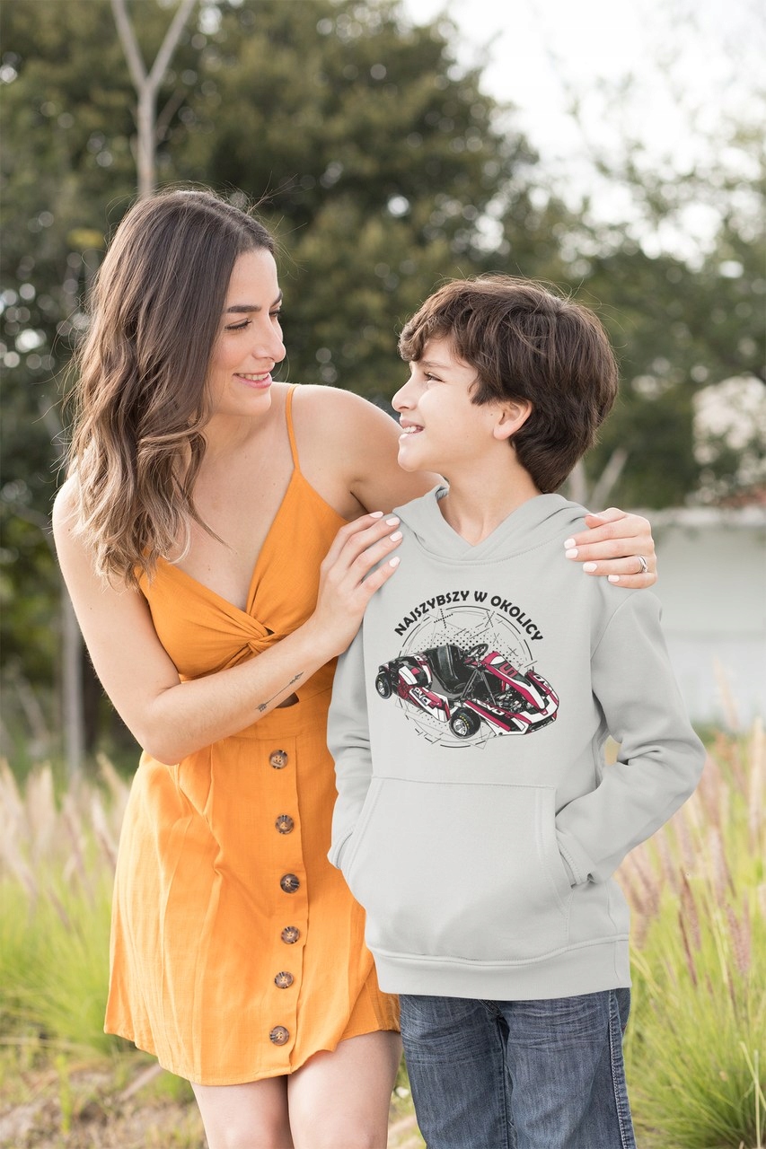 BLUZA KANGURKA DZIECIĘCA PREZENT GOKART RACING Rozmiar one size