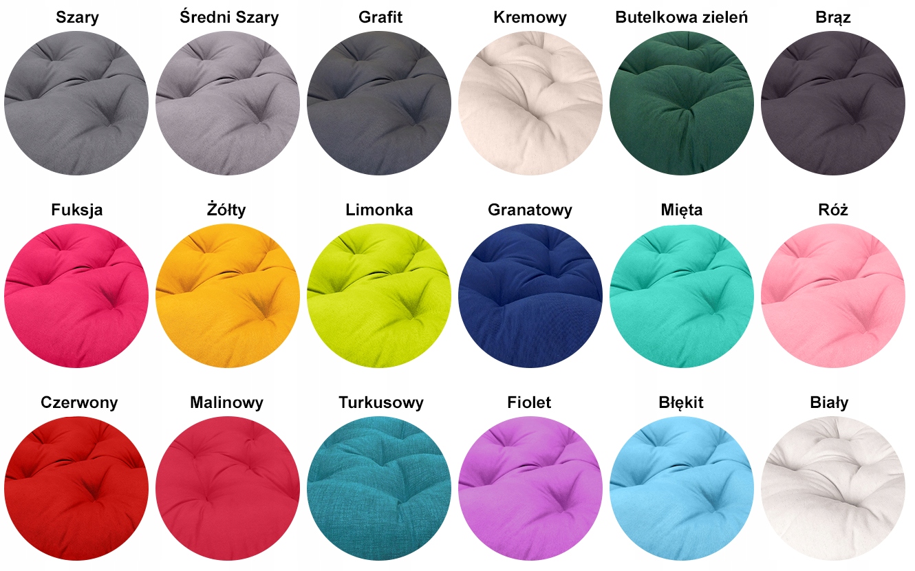 PODUSZKA NA HUŚTAWKĘ FOTEL BOCIANIE GNIAZDO 60cm - kolory i wzory do wyboru Kod producenta MTEX-8200