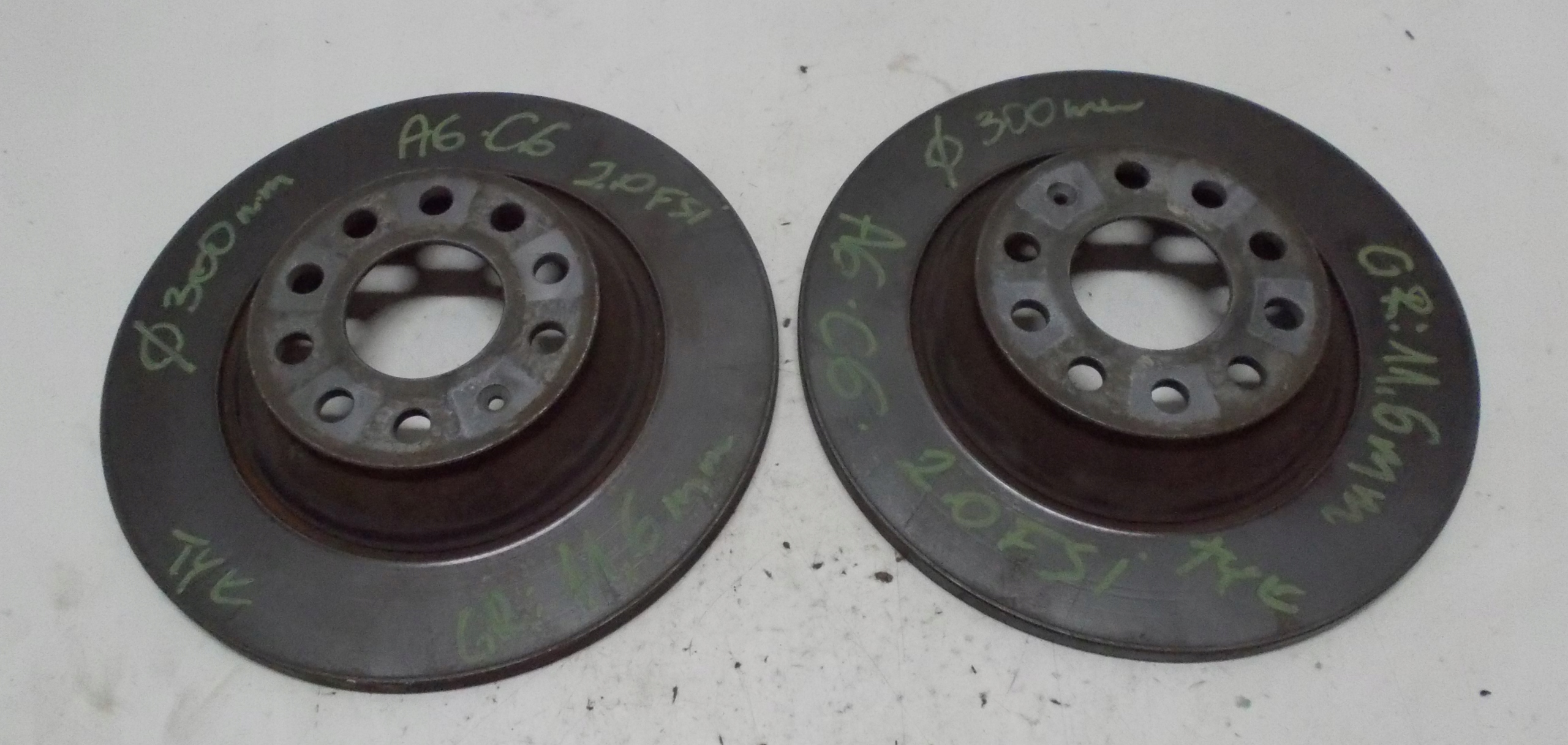 AUDI A6 C6 2.0 TFSI 08R discs brake rear part KPL