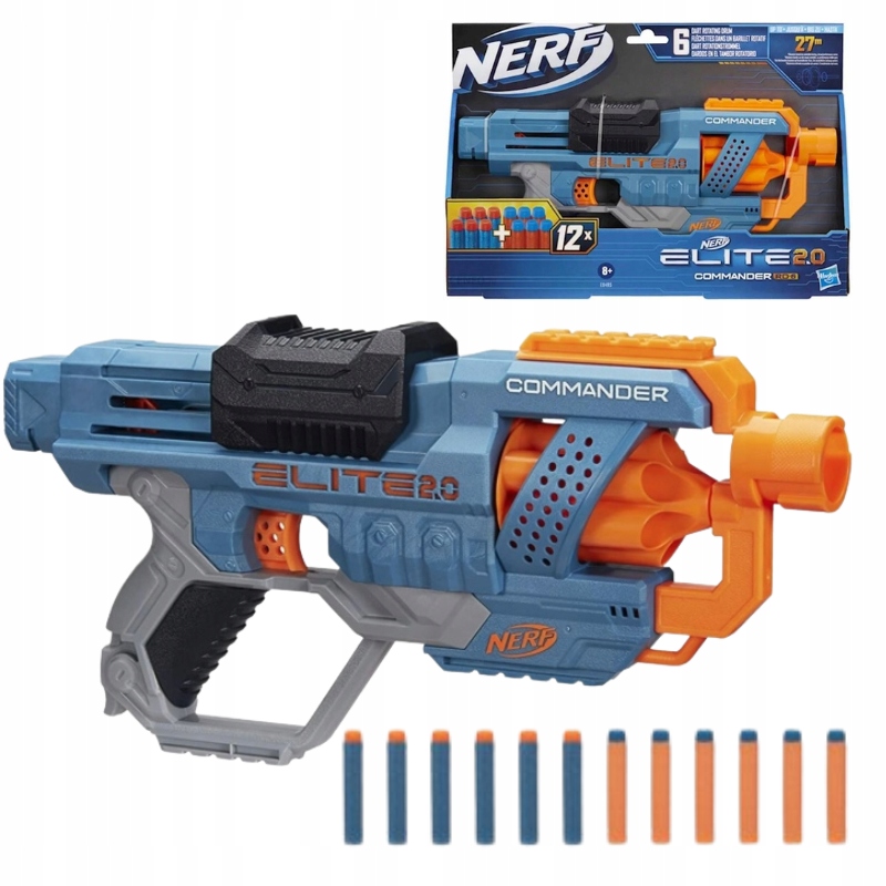 NERF PISTOLET ELITE 2 0 COMMANDER KARABIN STRZAŁKI KAMIZELKA OKULARY BECZKI Rodzaj pistolety