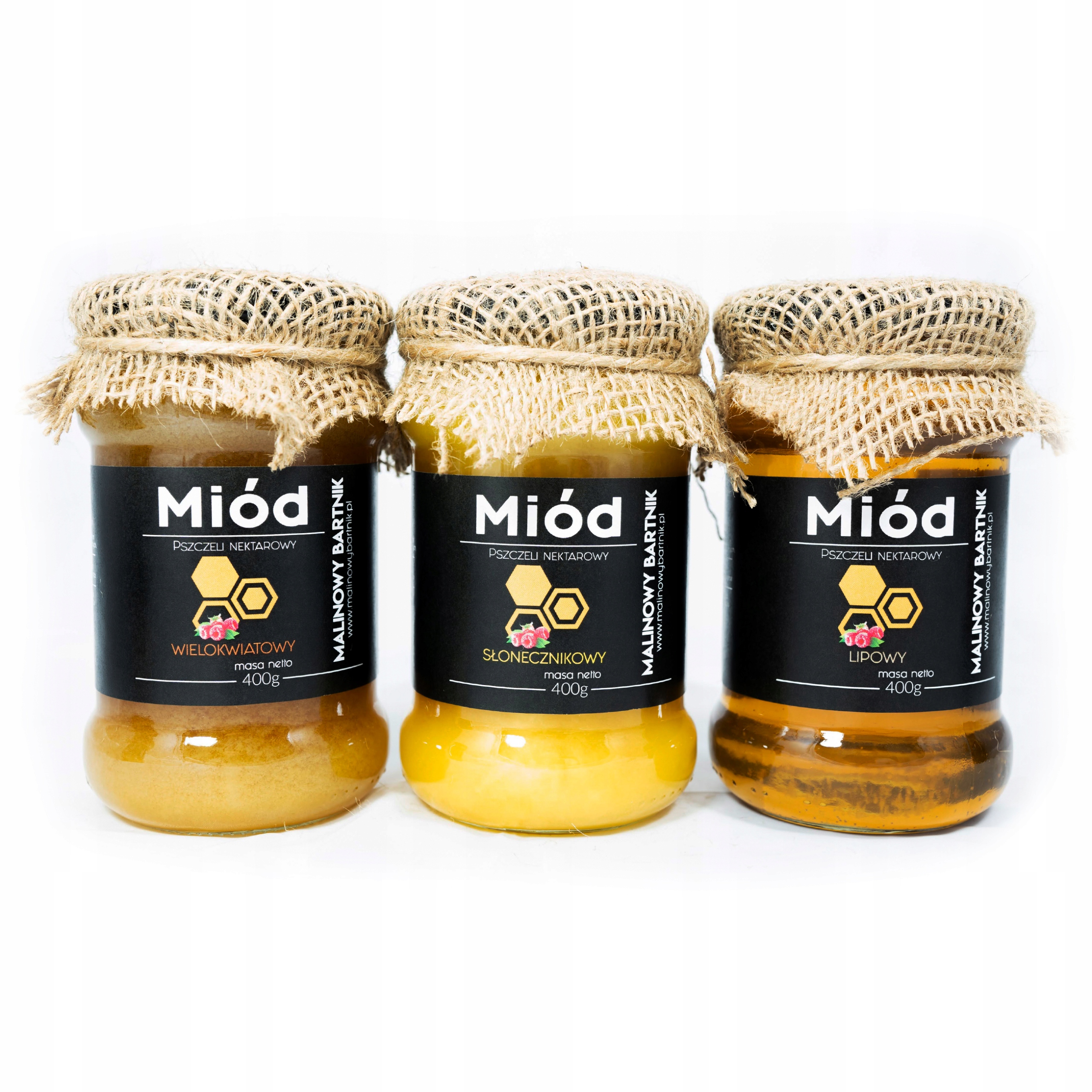 Sada Medů Květový, Slunečnicový, Lípový 3x 400g