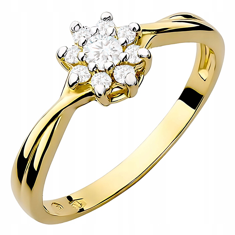 Výjimečný Zlatý Prstýnek s Brilianty 0,22 ct