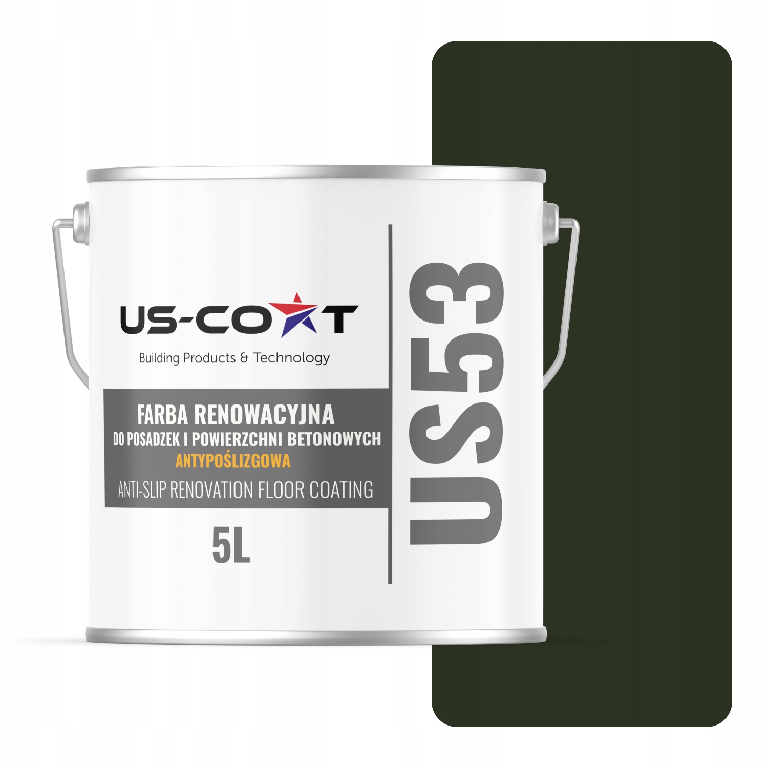 Barva Protiskluzová Barva Na Podlahy Lahvově Zeleň Ral 6007 5L