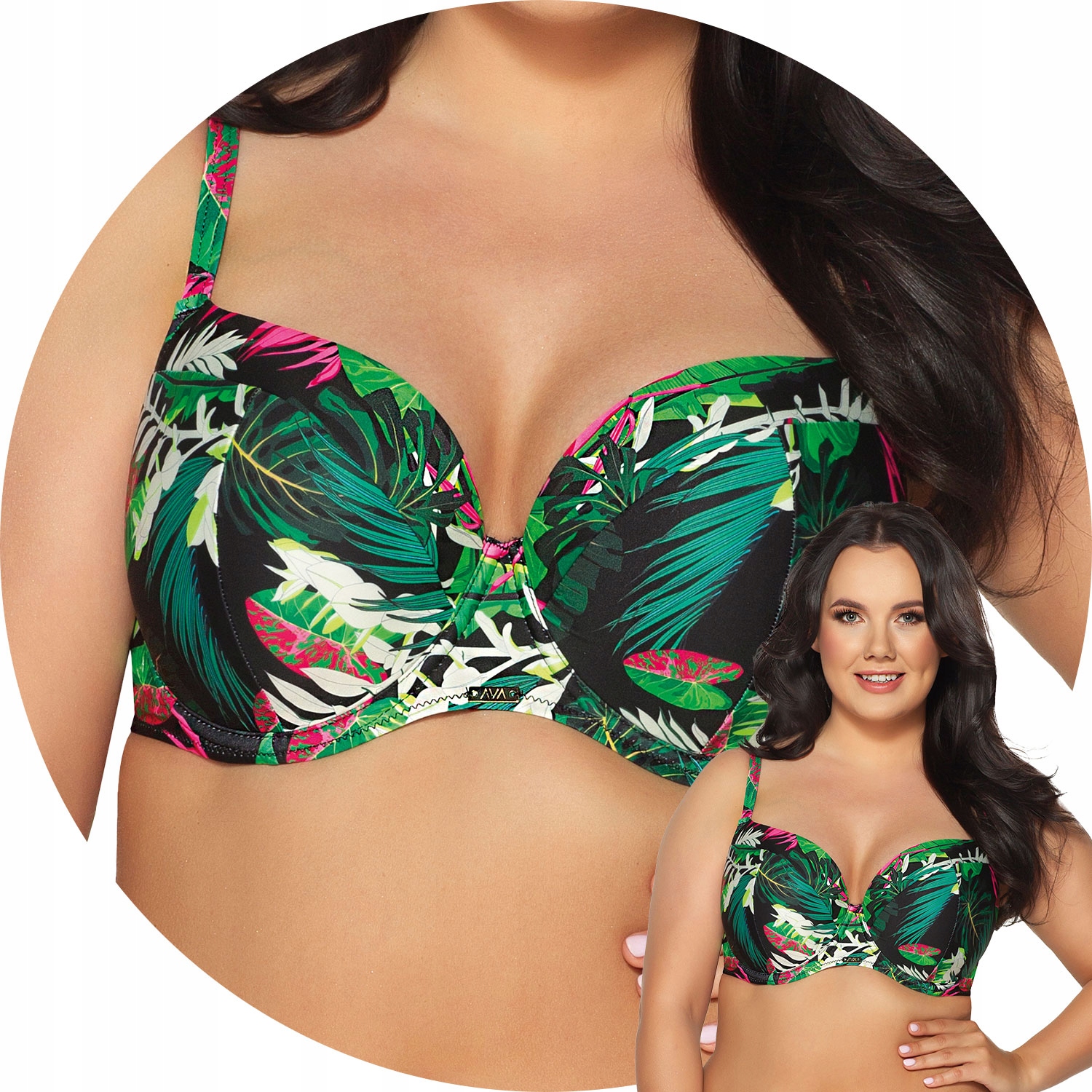 Ava SK-201 Tropical Island Kostým 80B Plavková Podprsenka vyztužená