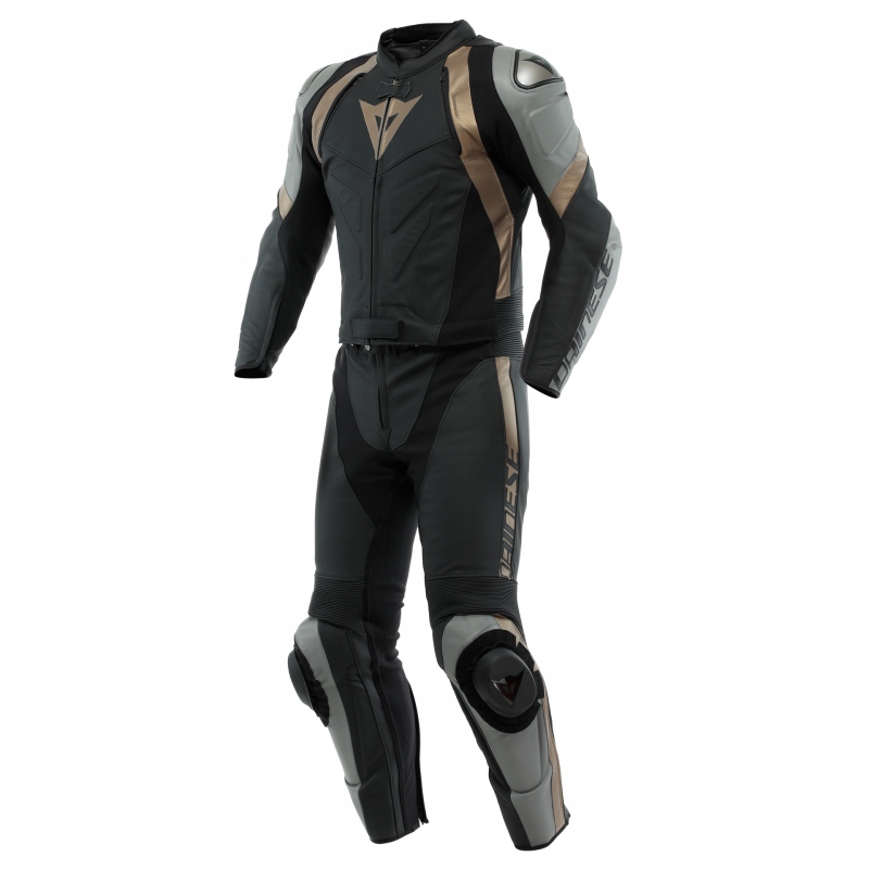 Dvojdielna kožená kombinéza Dainese Avro 4 Čierna/Uhlie/Platína 60