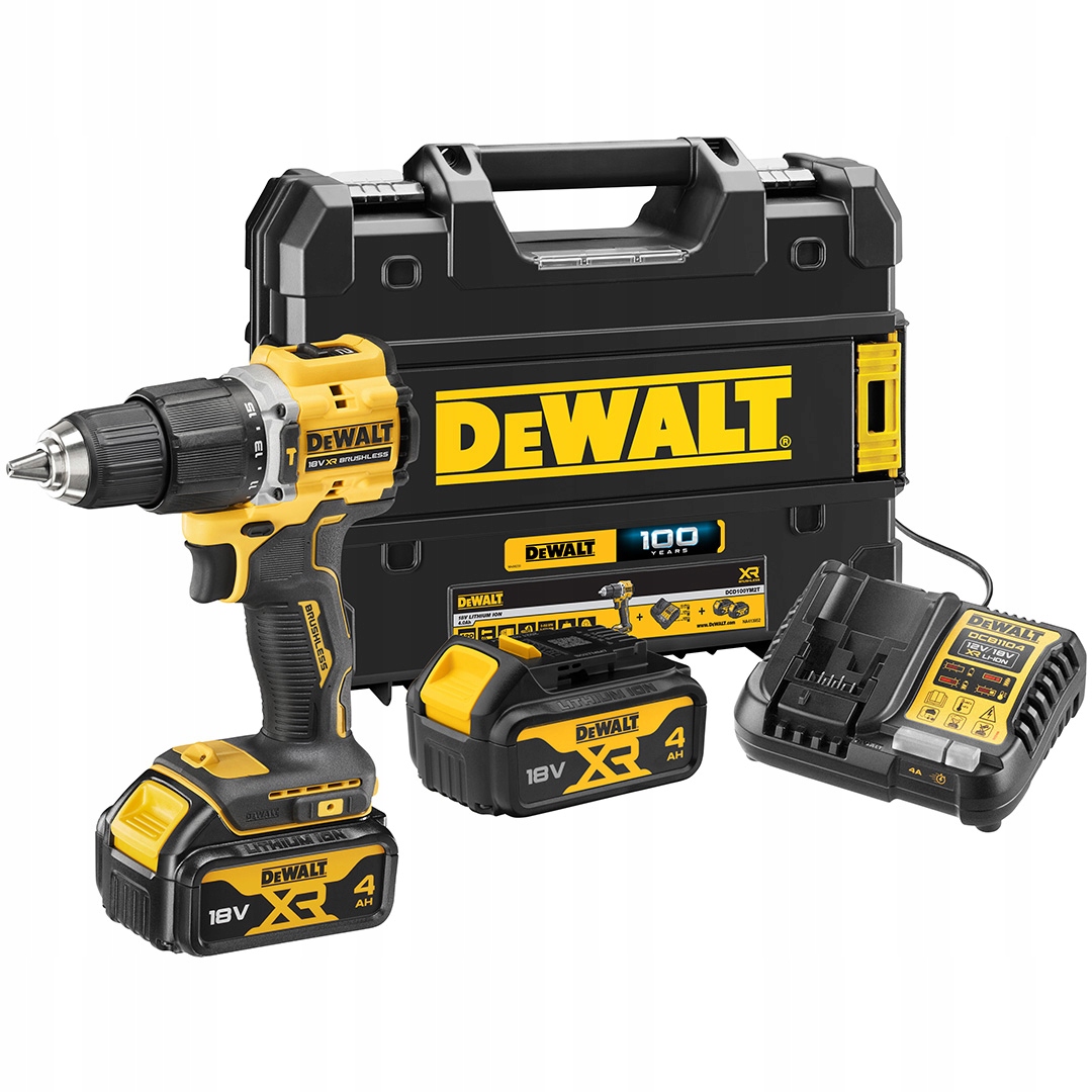 Wkrętarka udarowa 18V BL XR 68Nm 2x4Ah TSTAK DeWALT DCD100YM2T-QW
