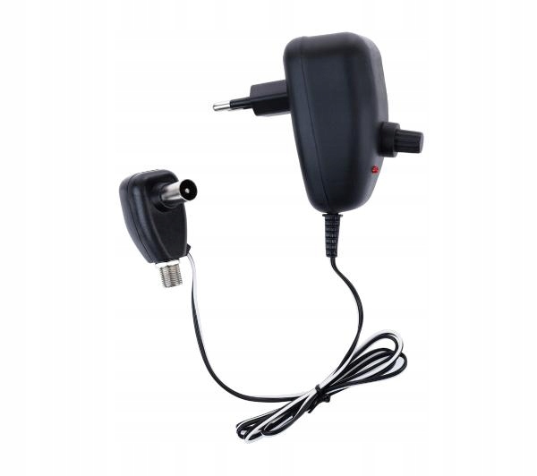 Zasilacz antenowy Reinston ESAT029 z regulacją mocy 85 cm przewodu Stan opakowania oryginalne