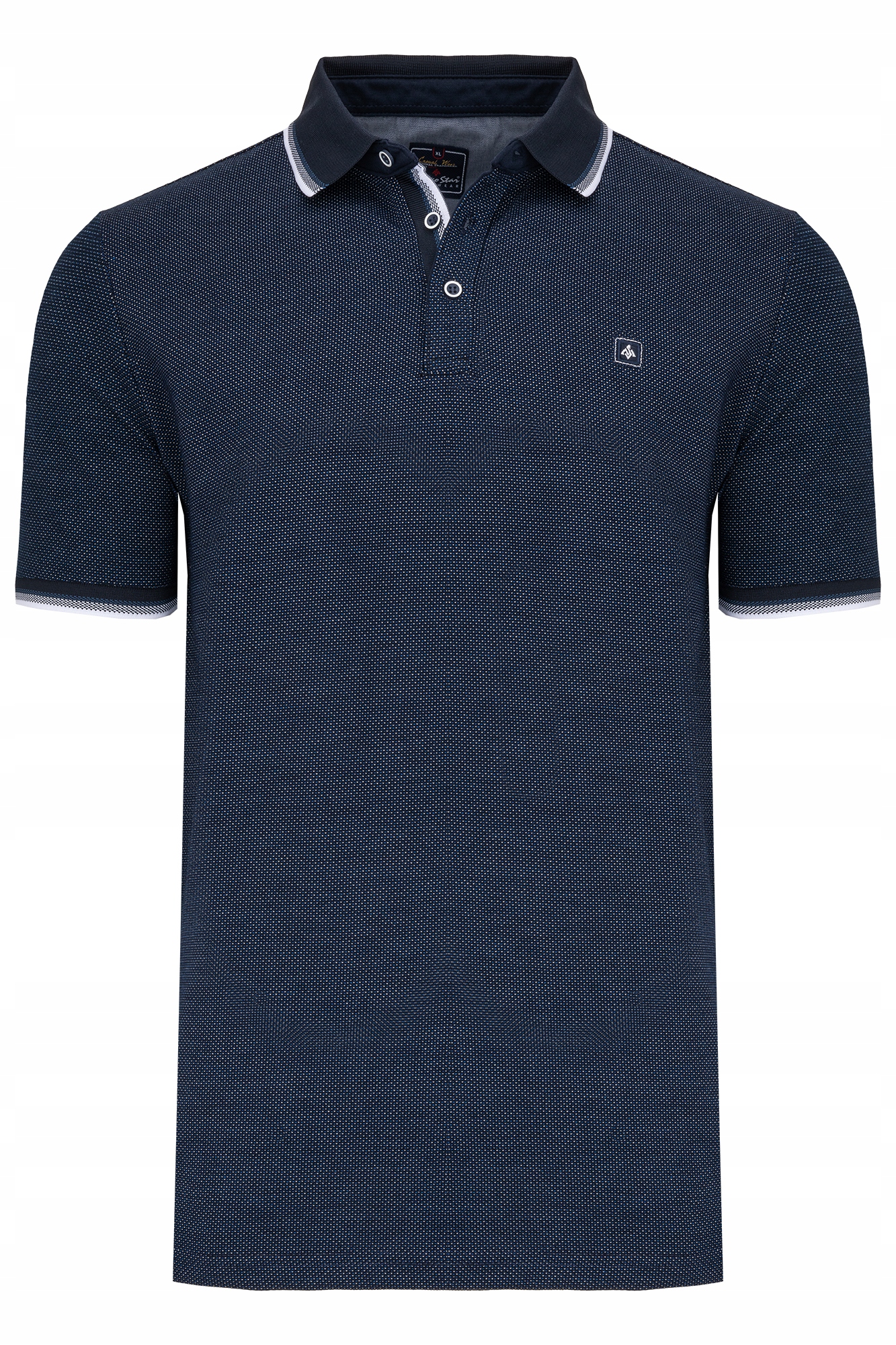 

Koszulka Męska Polo Guziki Niebieska Wzorek: 3XL
