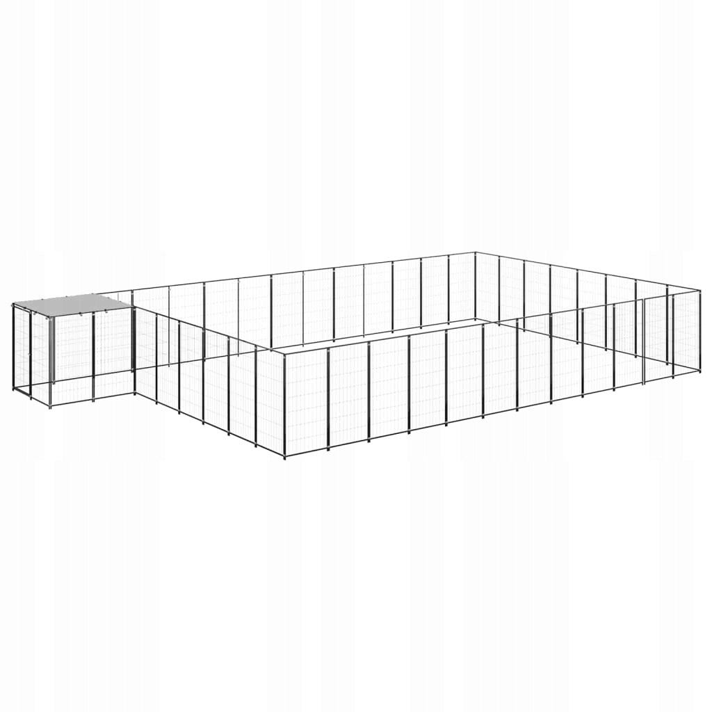 Levně Psí kotec, stříbrný, 30,25 m², ocelový