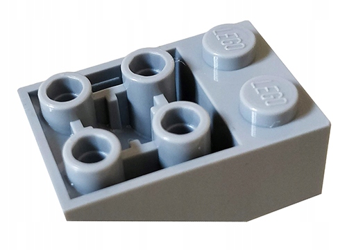 

Lego 3747b Skos Odwrócony 3x2 szary jasn Nowy (2g)
