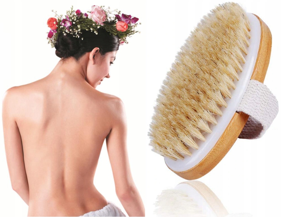

Szczotka Do Masażu Ciała Na Sucho Mokro Naturalna